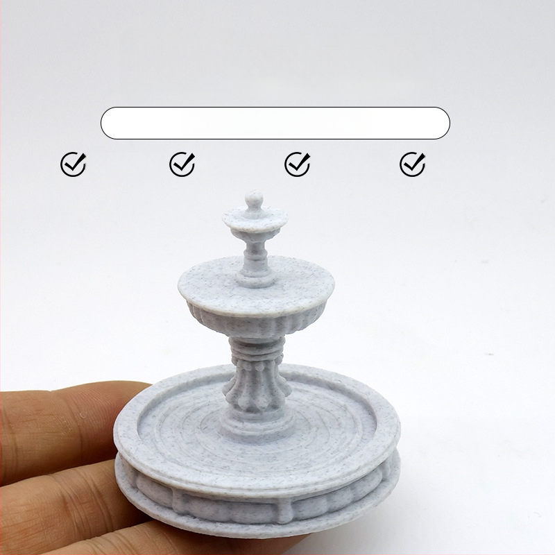 Mikro krajinný vilový záhradný vodný kraj, mini fontánový model s vrstveným tokom vody, vek 14+.