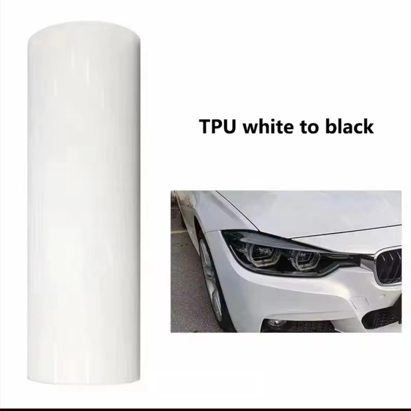 Automobilių ir motociklų žibintų apsauginė plėvelė, TPU plėvelė keičianti spalvą pagal šviesą