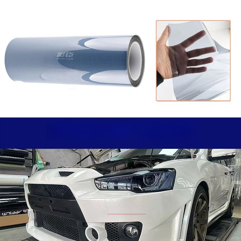 Automobilių ir motociklų žibintų apsauginė plėvelė, TPU plėvelė keičianti spalvą pagal šviesą