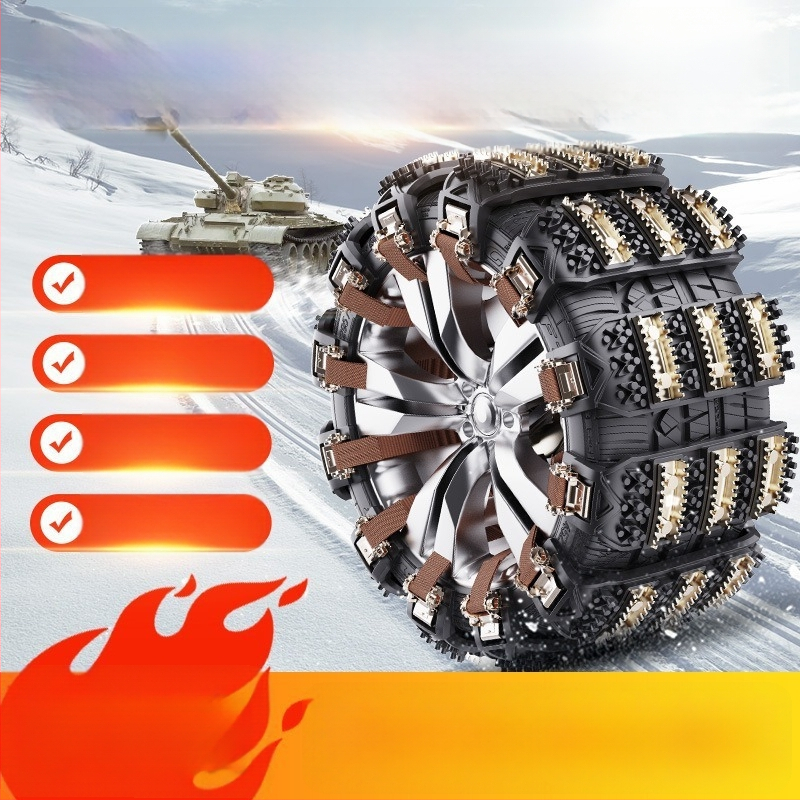 Anti-slip padangų grandinė automobiliams – modelis 1756, universalus; tinka automobiliams, visureigiams, MPV, mikroautobusams ir pikapams; prekės ženklas Ming che zhi bao, įgaliotas privatūs ženklas