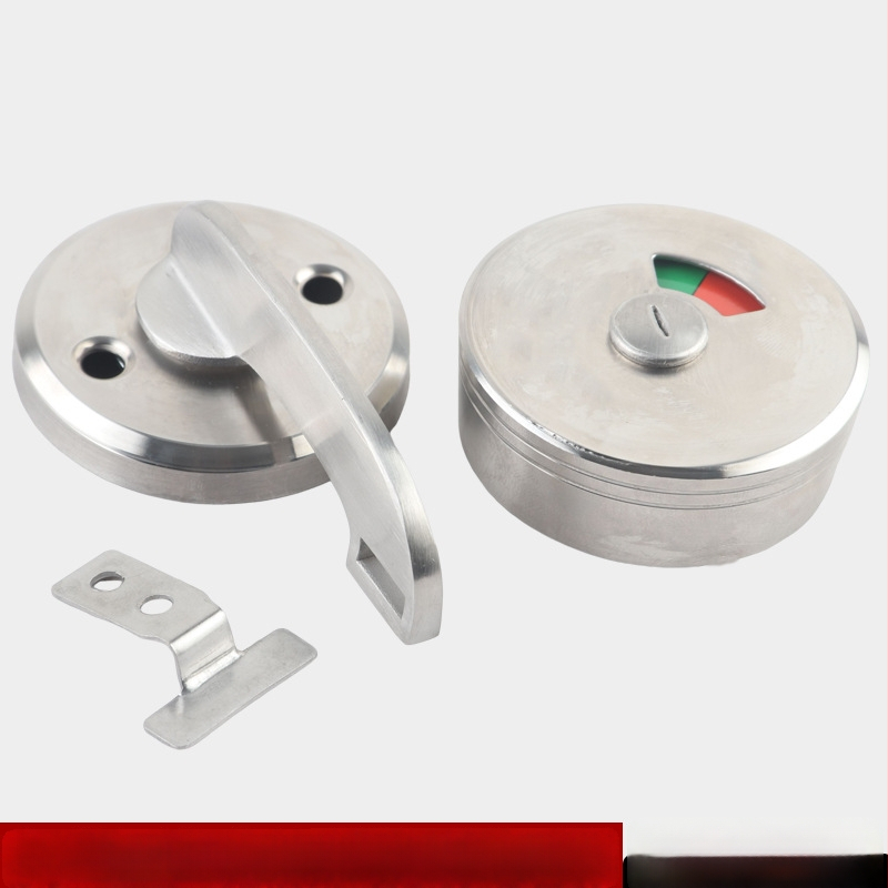 Plokščios durų spynos viešajai tualetai, nerūdijančio plieno 304, Suoweigu prekės ženklas, su indikatoriniu užraktu