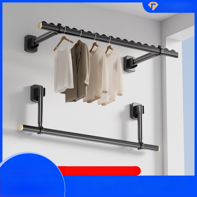 Laijie vešiak na bielizeň z hliníkovej zliatiny pre balkón – bočné uchytenie, pevná verzia, uvedená na trh 2024