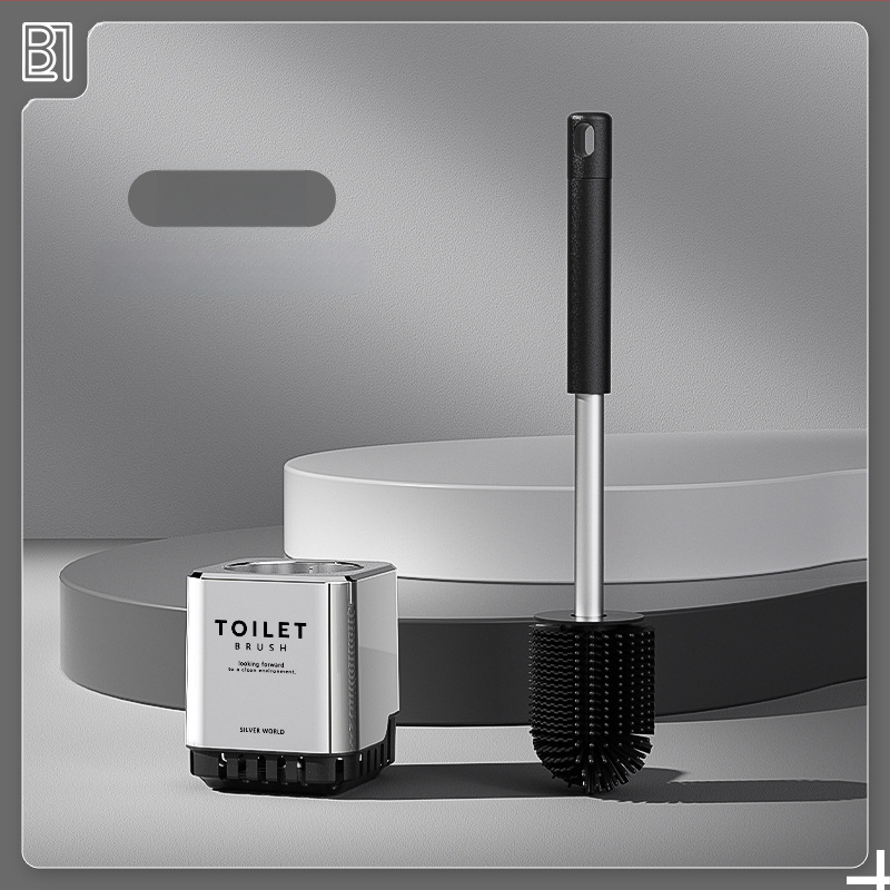 Nástenný držiak na kefu na WC – plastová konštrukcia, elektroplátovaná povrchová úprava, nosnosť 5 kg, model electroplating