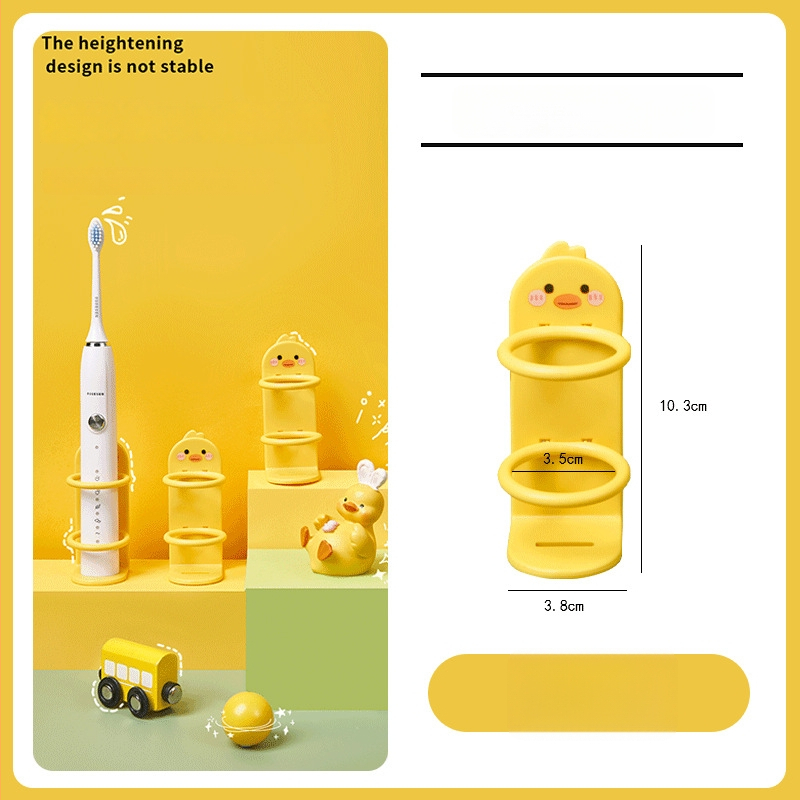 Sieninis laikiklis elektrinėms dantų šepetėlėms – be gręžimo, plastmasinis laikiklis, saugojimas, prekė Qiwang