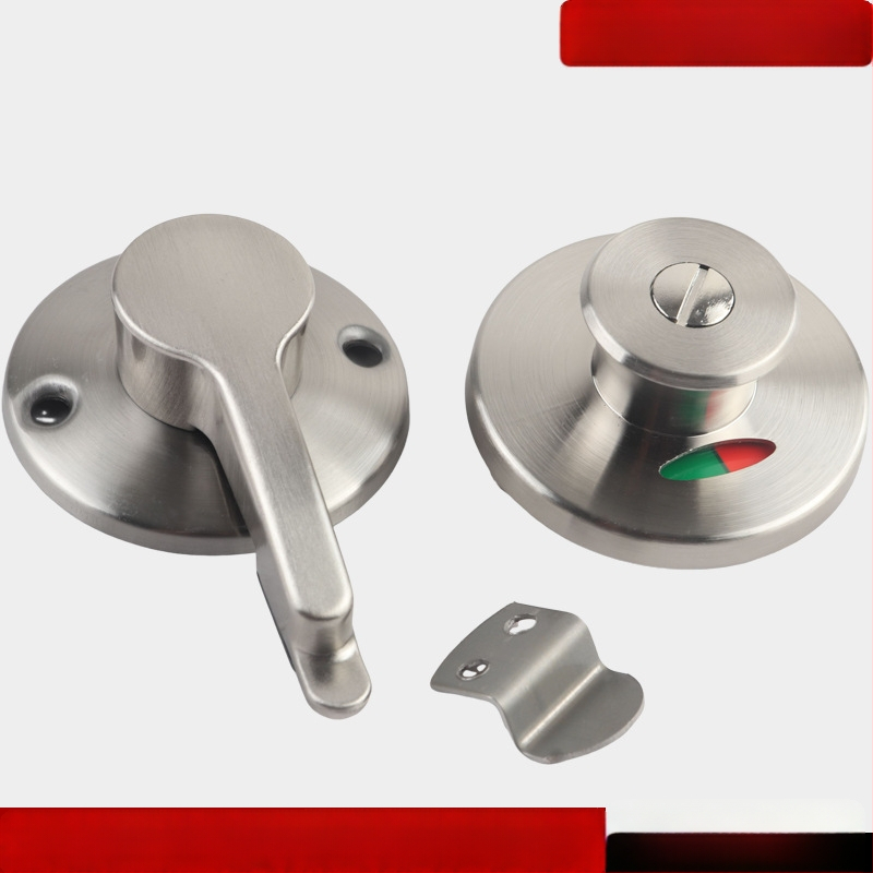 Tualeto pertvaros durų spyna, nerūdijantis plienas, šlifuota paviršiaus apdaila, Suoweigu