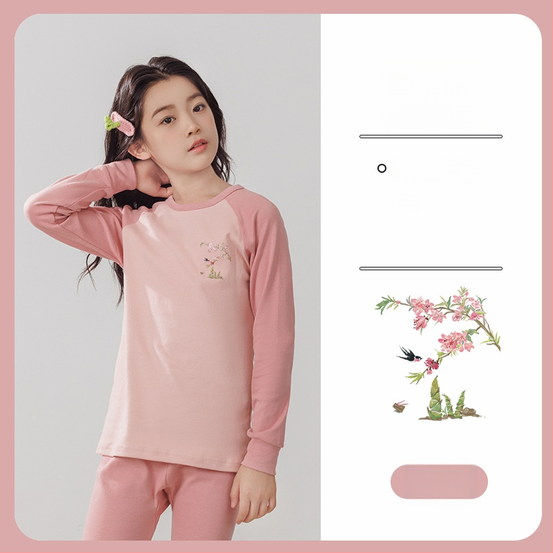 Laste termilise aluskomplekti (ülemine ja alumine) 100% puuvillast, õhuke materjal, pehme viimistlus, sobib sügis- ja talveks, 8-aastastele ja vanematele