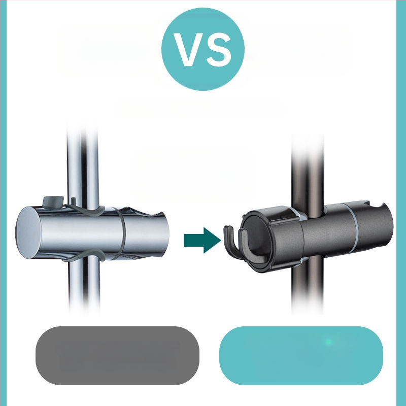 Dušikabiini jaoks reguleeritav L-kujuline varras, plastikust, paigaldus ilma puurimiseta, integreeritud dušikabiinile