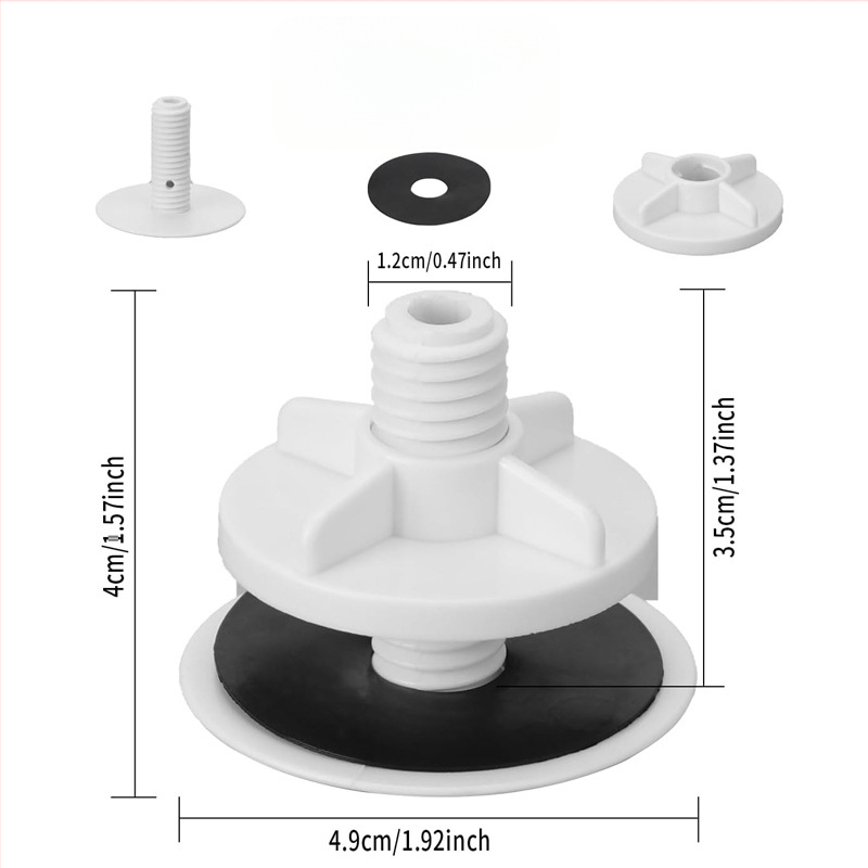 Dekoratívny kryt otvoru pre drez, ABS, model RB-1-54-01, 12 g, 49#, moderný a jednoduchý štýl