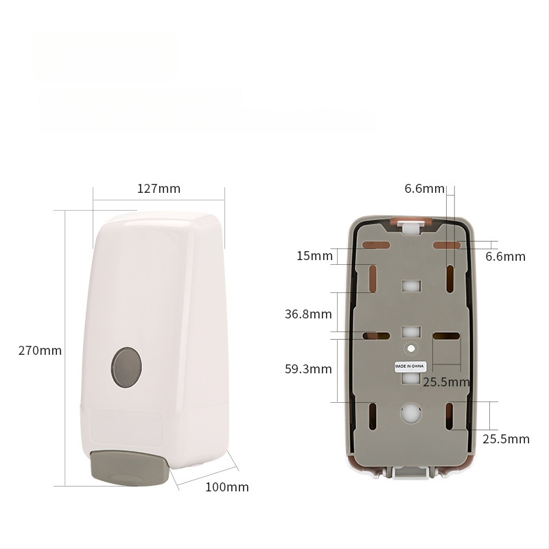 Käsitsi vajutusega seina seebidoosija – Kangzhijian, ABS insenerplast, süstvormimine, käsitsi toiming, kaasaegne stiil