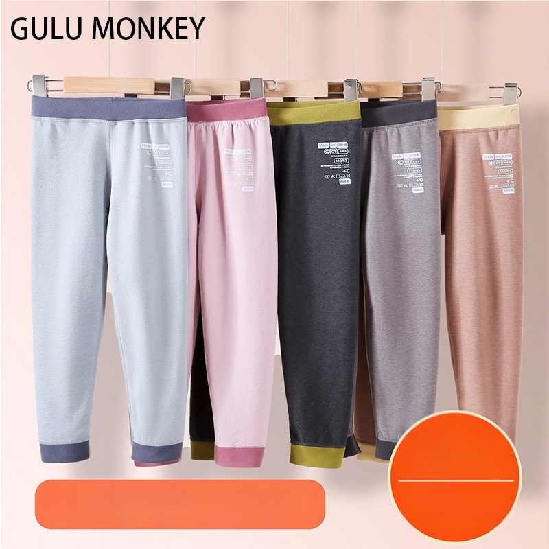 Vaikų termo ilgosios kelnės iš Derong audinio, 90% poliesterio, vidurio juosmens, 3–8 metų amžiui, rudens 2024 įrašas