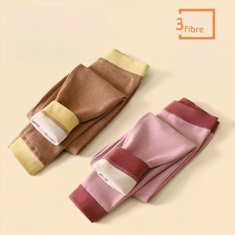 Vaikų termo ilgosios kelnės iš Derong audinio, 90% poliesterio, vidurio juosmens, 3–8 metų amžiui, rudens 2024 įrašas