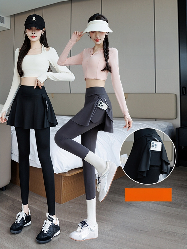 Seelik-leggingsid, kõrge vöökoht, hingav õhuke polüester-elastaan segu, Mu Shengfei, ühetükkiline muster, tihe lõige, 2025 kevad