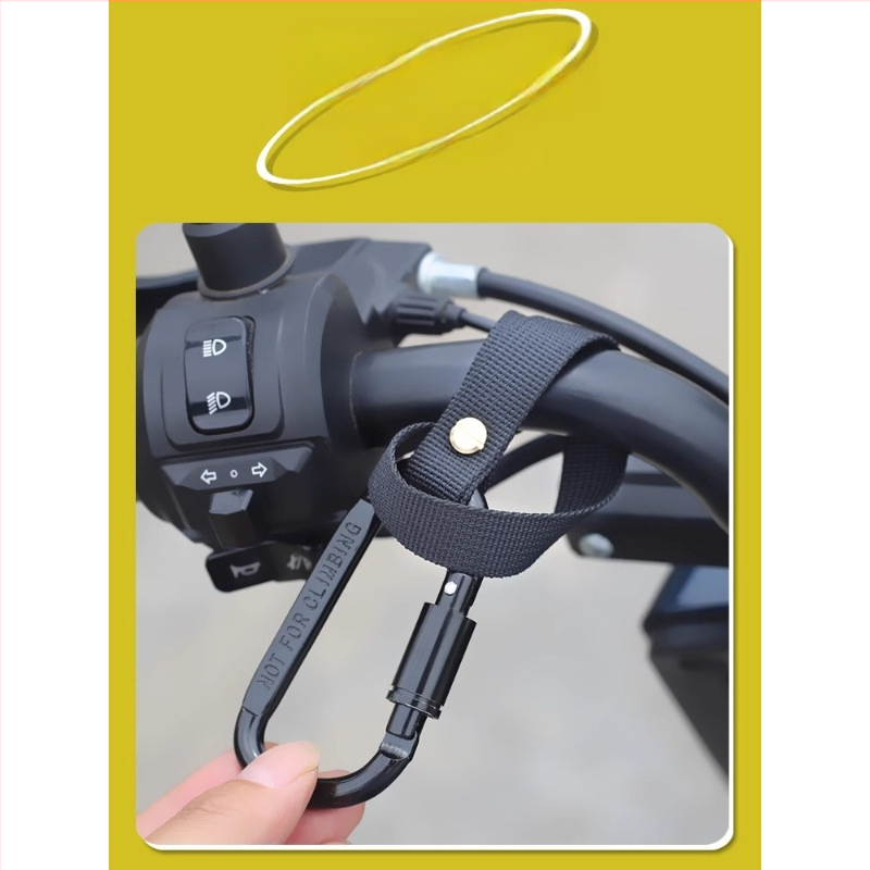 Priekšējā uzstādīšana bez urbšanas — universālais motocikla āķis ar vienu āķi ķiverēm un kravām