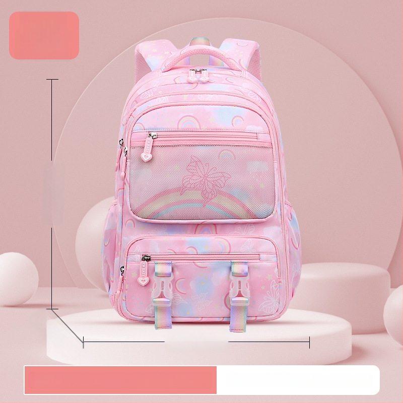 Sesame Baby nailon koolikott tüdrukutele lillemustriga, 5.–6. klassile, polüestervooder