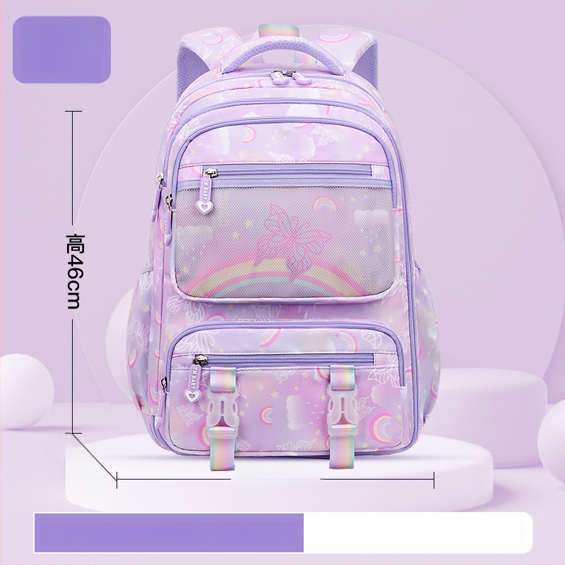 Sesame Baby nailon koolikott tüdrukutele lillemustriga, 5.–6. klassile, polüestervooder