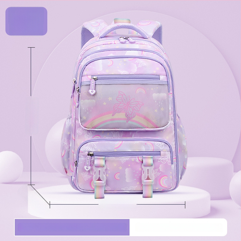 Sesame Baby nailon koolikott tüdrukutele lillemustriga, 5.–6. klassile, polüestervooder