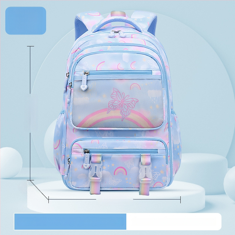 Sesame Baby nailon koolikott tüdrukutele lillemustriga, 5.–6. klassile, polüestervooder