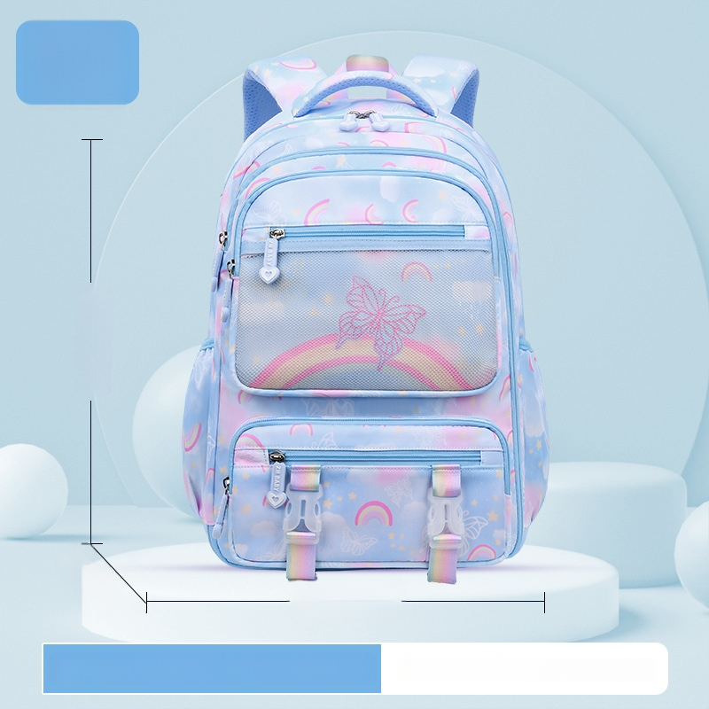 Sesame Baby nailon koolikott tüdrukutele lillemustriga, 5.–6. klassile, polüestervooder