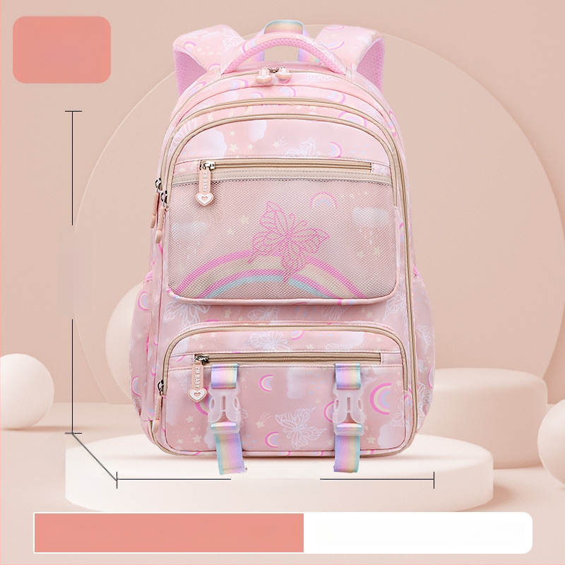 Sesame Baby nailon koolikott tüdrukutele lillemustriga, 5.–6. klassile, polüestervooder