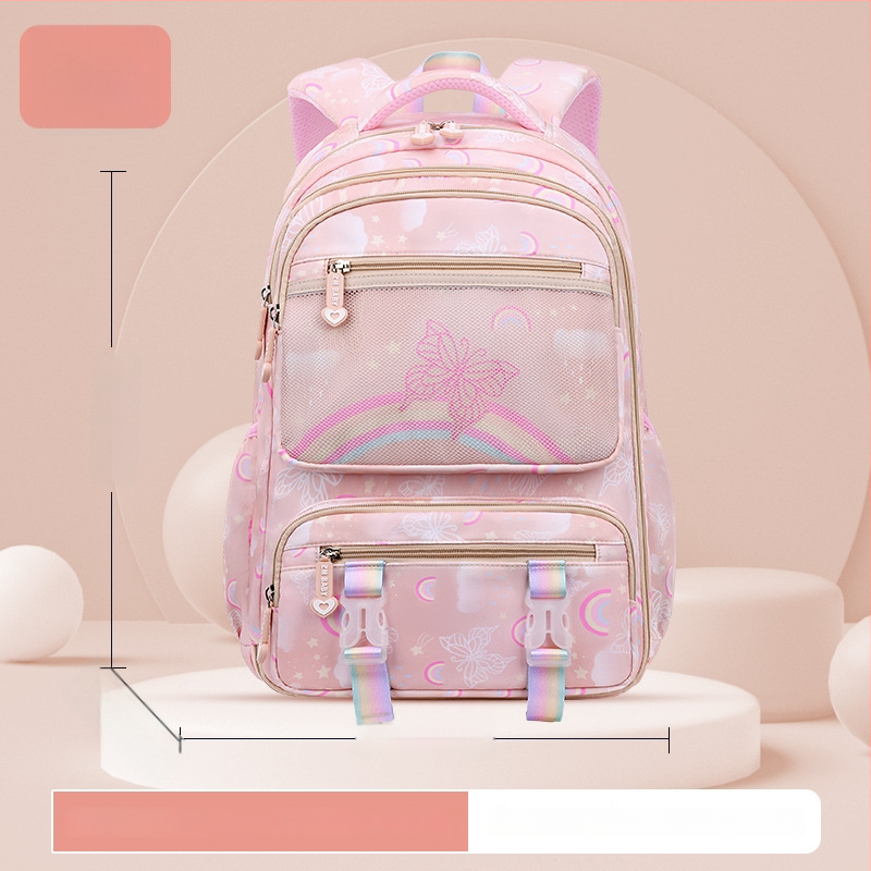 Sesame Baby nailon koolikott tüdrukutele lillemustriga, 5.–6. klassile, polüestervooder