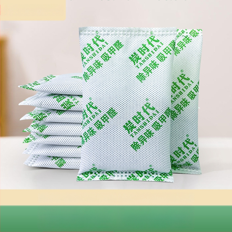 Bambuko anglies maišelis formaldehido šalinimui ir drėgmės absorbcijai, 100 g/vnt., skirtas patalpai, pakuočių 10/15/20/30/50