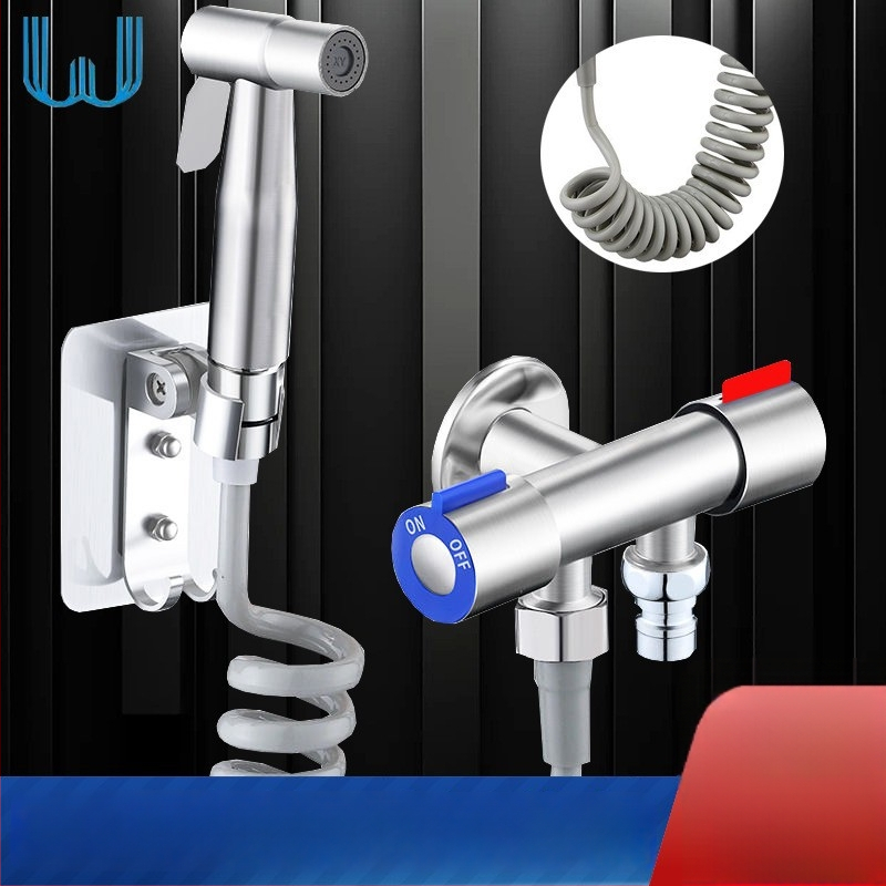 304 roostevabast teras tualeti bideti pihusti komplekt, sisemine diameeter 20 mm, käsitsi paigaldus