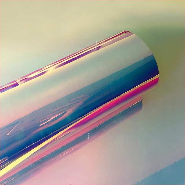 Auto kere värvimise kile Rainbow elektroplaatimise efektiga, PVC isekleepuv, kohandatav, kleepimine