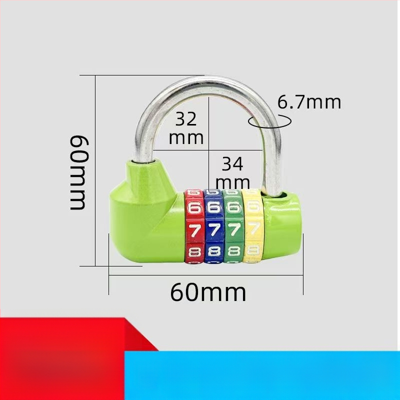 U formos spyna su kodu, viso metalo serija 206, plieno ir lydinio medžiaga, 250 g, skirta dviračiams ir spintelėms