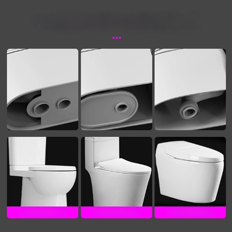 Silikoonist WC flantsi tihend — moodsalt minimalistlik stiil, liimitav paigaldus