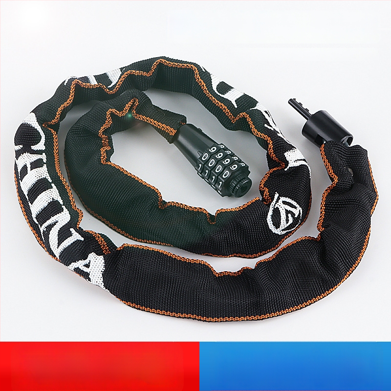 4 skaitmenų slaptažodžio dviračio grandinės užraktas, nešiojamas, iš lydinio plieno, svoris 450 g