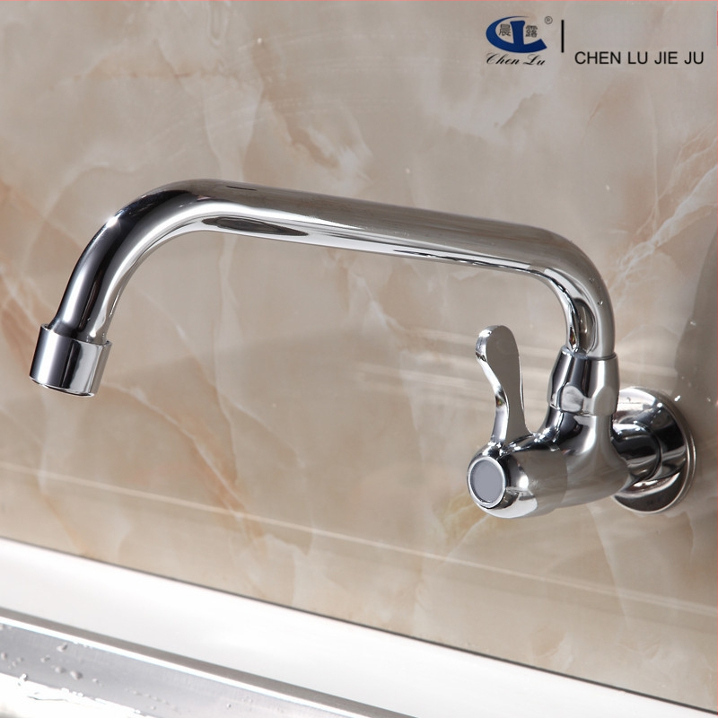 Morning Dew virtuvinis maišytuvas, horizontalus įmontuotas į sieną, varis, 6 MPa, 0-90°C