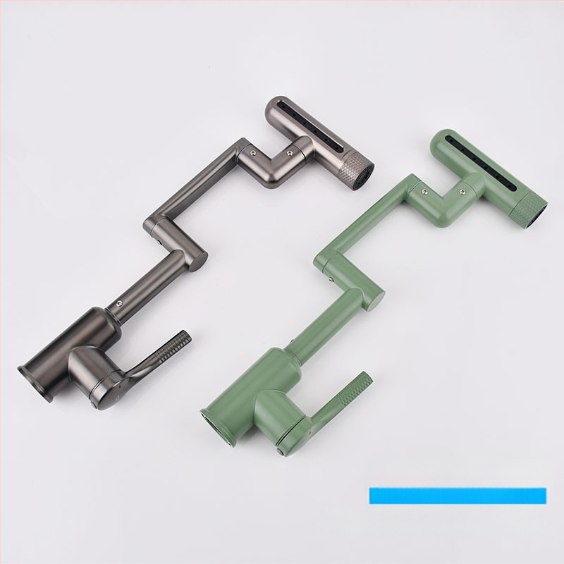 Köögikraan robottkäe abil, pöörlev segamiskraan kuumale ja külmale veele, roostevaba terasest, vertikaalne paigaldus, keraamiline diskiventil