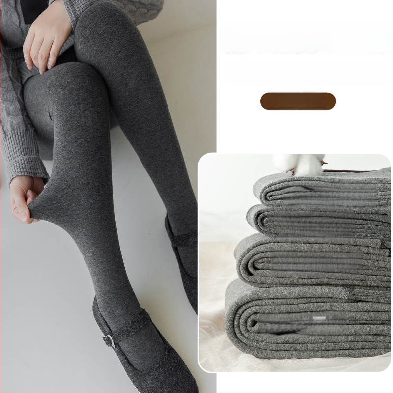 Puuvillased sukkpüksid jalgadega – kevad-sügis, paksenenud, 95–100% puuvill, hoiab sooja, mitmekülgne stiil