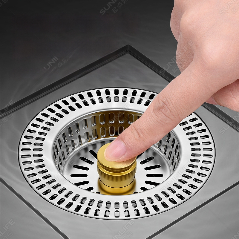 Drenážny zátka pre drez s filtrom proti zápachu — 304 nerezová oceľ, Model A, Jedno balenie, Yu Shu Exploration