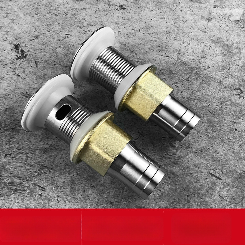 Valamu drenaaž koos pöörleva kaanega, lühike mudel, 201 roostevaba terasest, modernne ja lihtne stiil