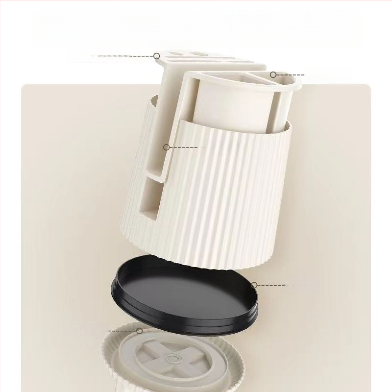 Pasukamas peilių laikiklis ir virtuvės saugykla — daugelio funkcijų stalinis organizatorius (Medžiaga: plastikas; Kilmė: Zhejiang; Rinkai išleista: 2023)