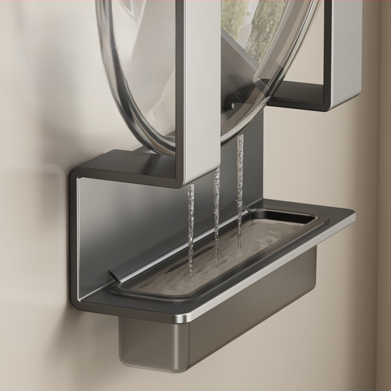 Sieninis virtuvės laikiklis dangteliams ir pjaustymo lentoms, be gręžimo, anglies plienas, Daugiafunkcinis, Sienai skirtas montavimui