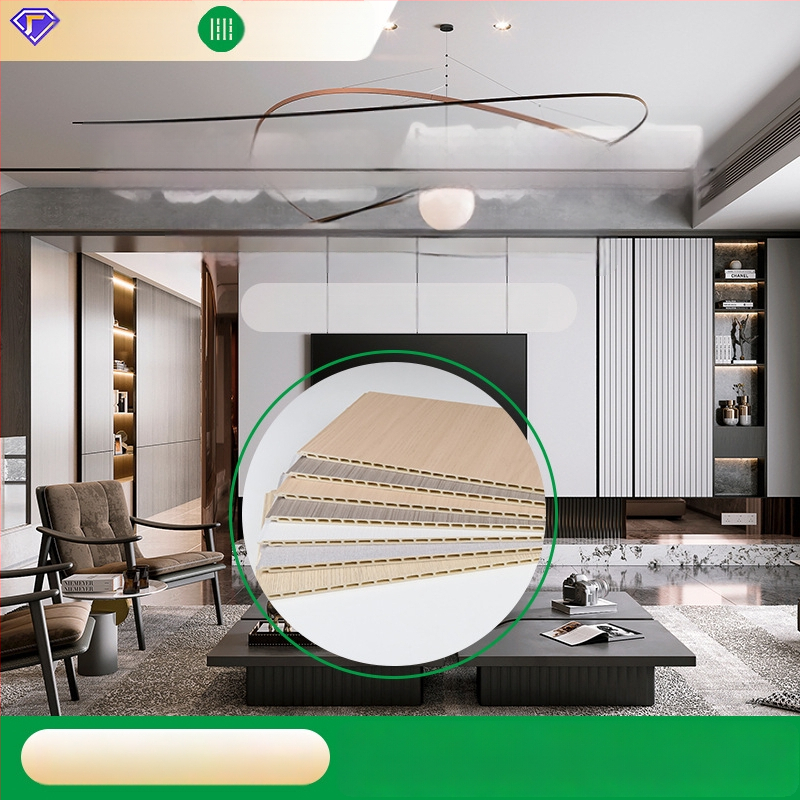 Bambusest kiududest WPC fooni seina paneel — isetegemise klõps-süsteem; Materjal: bambuse kiud; Mudel: Bamboo Wood Fiber Zero-Glue Wall Panel; Helieristus 50 dB; Soojusjuhtivus 0,23 W/mK; Päritolu: Linyi