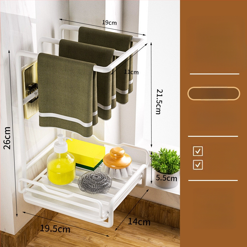 Metalinė sieninė indų džiovykla virtuvėje – be gręžimo, judama, daugiafunkcinė su nusausinimu ir šoniniu laikymu