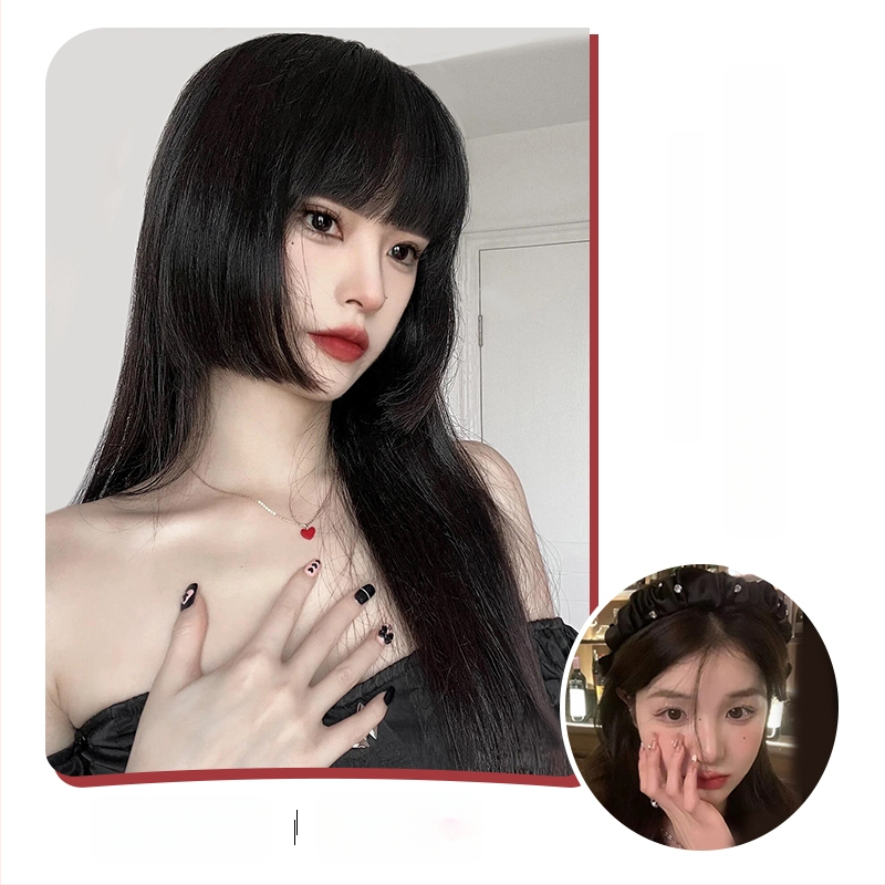 Cosplay parochňa, prirodzený a realistický vzhľad, plná parochňa s ofinou, štýl princess-cut, vlákna odolné voči teplu, nie je možné farbiť vysokou teplotou