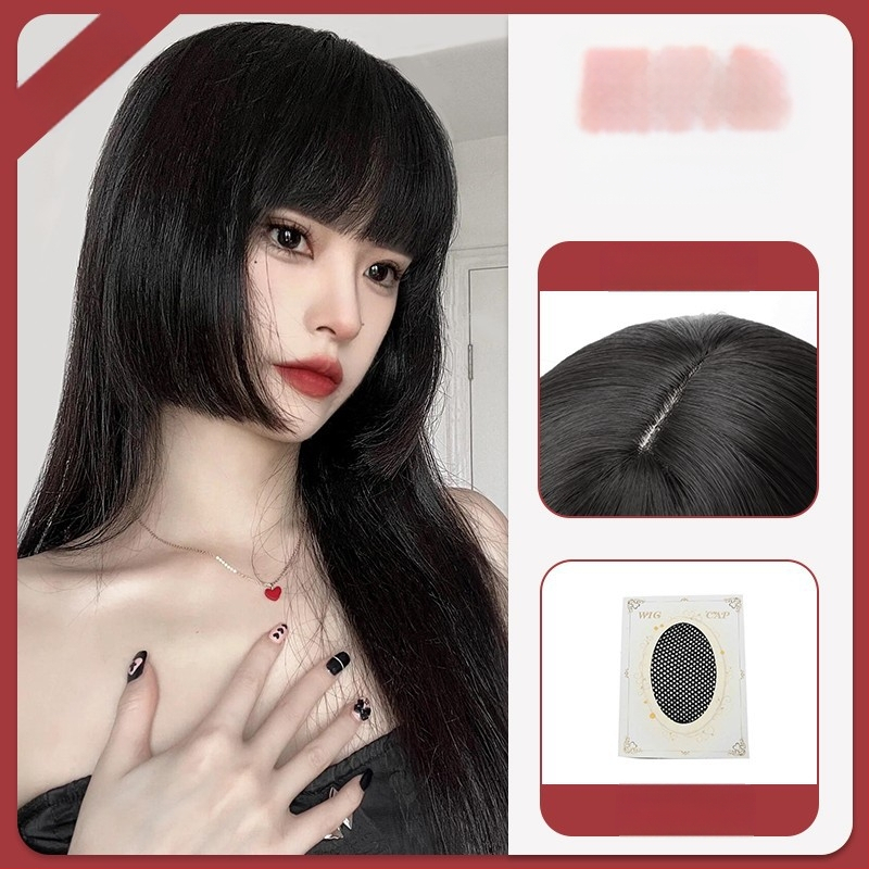 Cosplay parochňa, prirodzený a realistický vzhľad, plná parochňa s ofinou, štýl princess-cut, vlákna odolné voči teplu, nie je možné farbiť vysokou teplotou