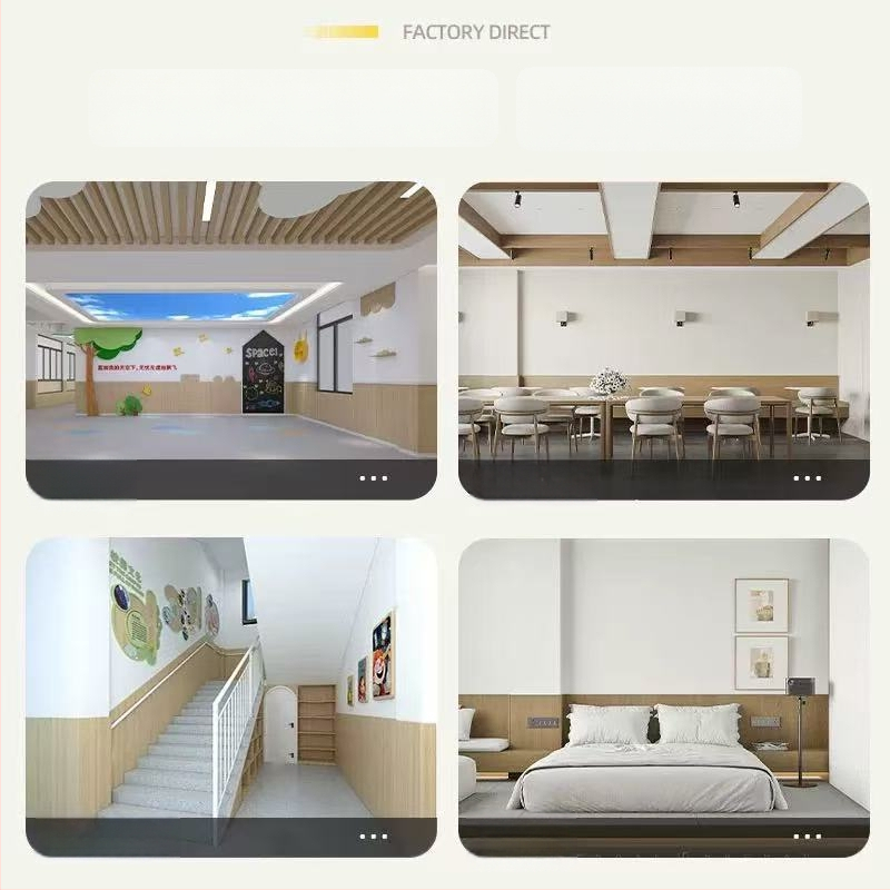 Puidust vineerpaneel siseemate seina jaoks puidugraan viimistlusega, klipp-paneel (Materjal: bambus; Mudel: pidev volditav kartong; Heli isolatsioon: 0; Soojusjuhtivus: 0)