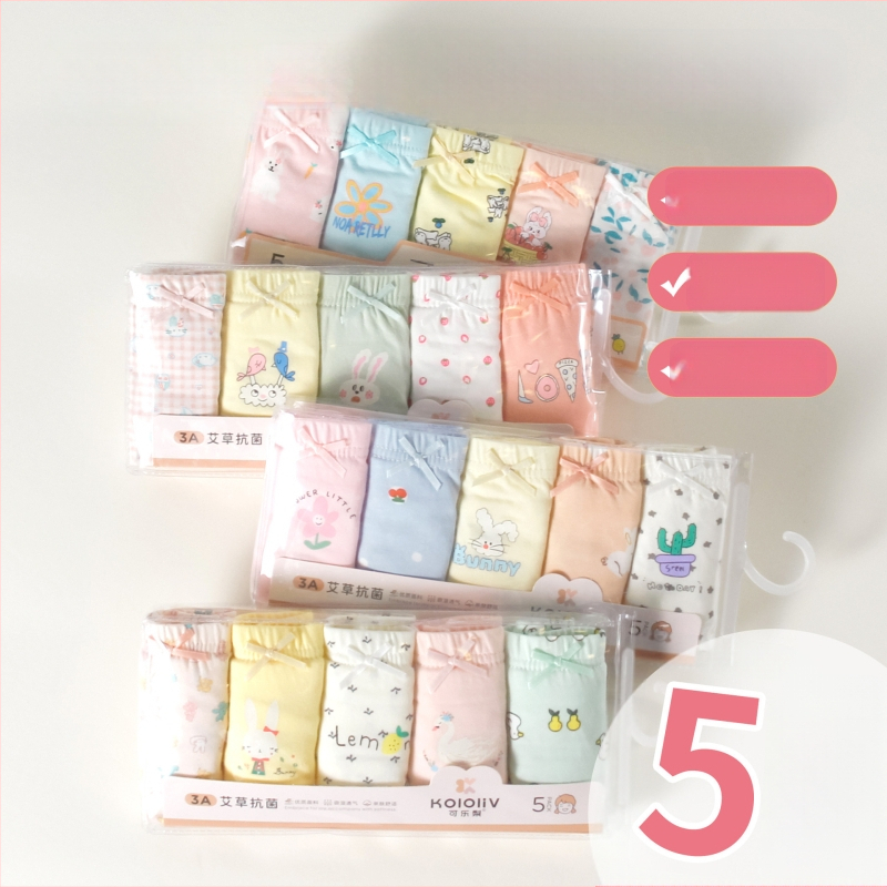 Mergaitėms skirti antibakteriniai medvilniniai bokseriai kelnaitės, 100% medvilnė, klasė A, su spauda, vaikams nuo 8 metų.