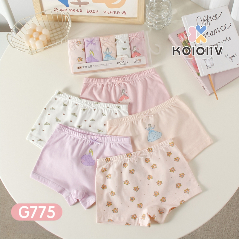 Mergaitėms skirti antibakteriniai medvilniniai bokseriai kelnaitės, 100% medvilnė, klasė A, su spauda, vaikams nuo 8 metų.