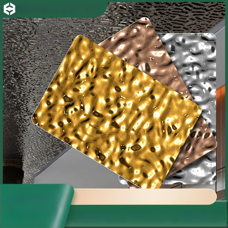 PVC sienų plokštė su vandens bangos raštu, vidaus apdaila, modelis 1, garso izoliacija 30, šilumos laidumas 0,05