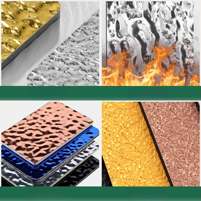 PVC sienų plokštė su vandens bangos raštu, vidaus apdaila, modelis 1, garso izoliacija 30, šilumos laidumas 0,05