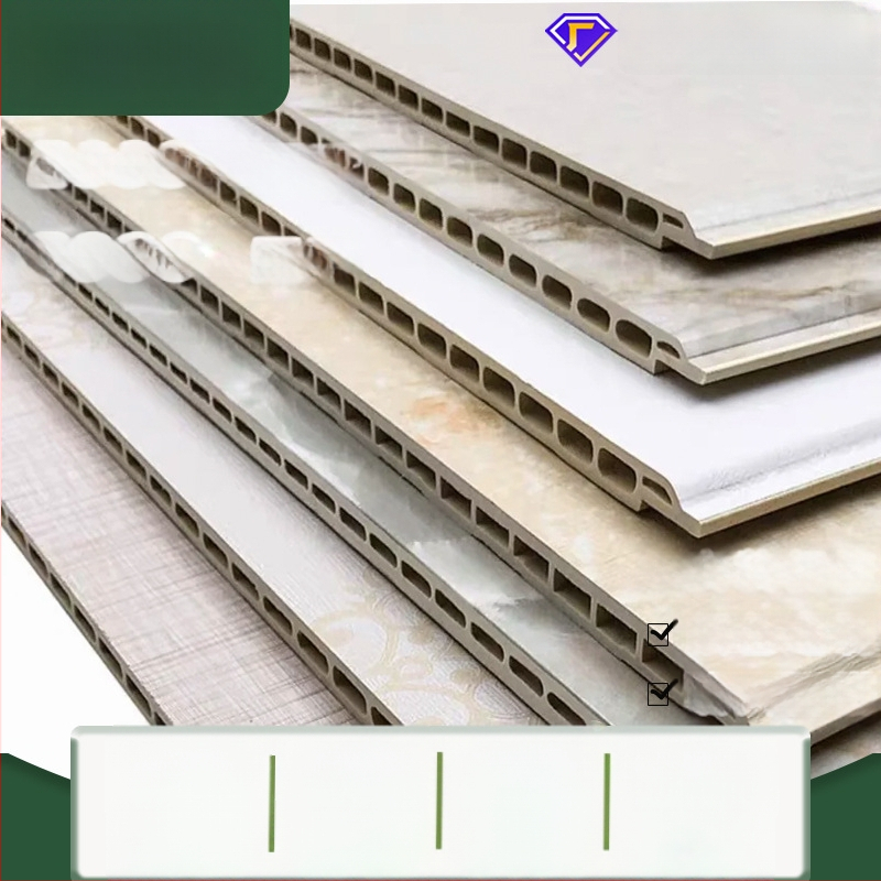 Bambuko pluošto integruoti sienų paneliai – PVC, storis 8–9 mm, stiliai: lygus / amerikietiškas / naujasis kiniškasis / modernus minimalistinis / lengvas prabangos pojūtis