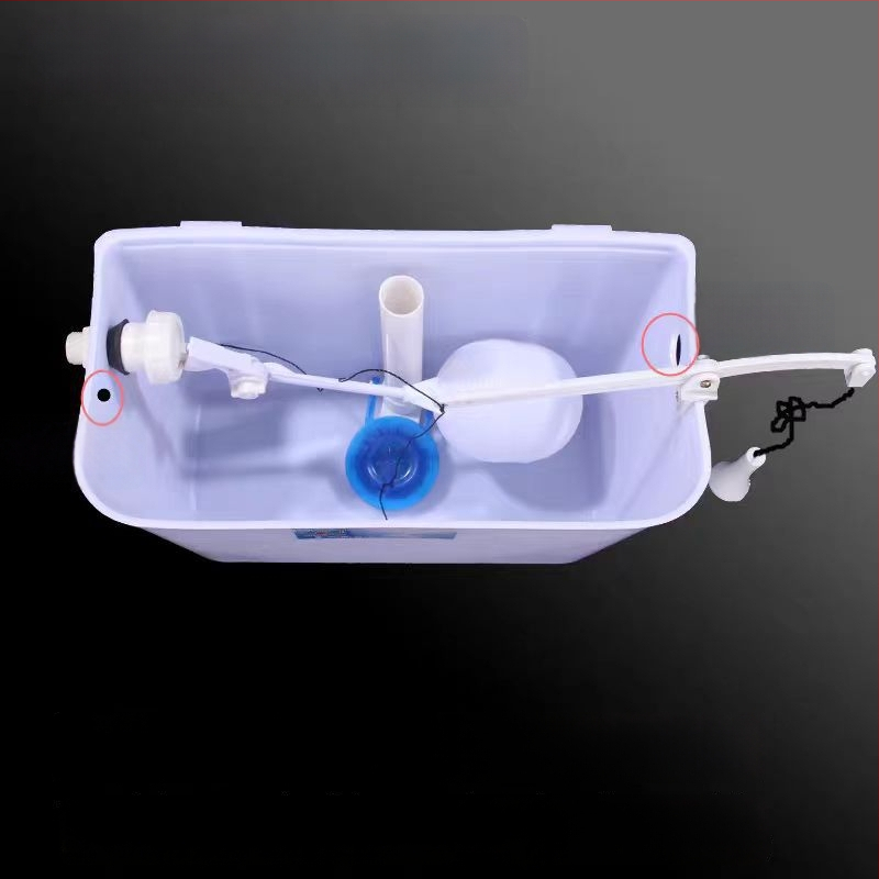 Rankinis plovimo bakelis squat tipo tualetėms — PP medžiaga, rankinis paspaudimo valdymas, gruntinis drenažas, 3/6 L talpa