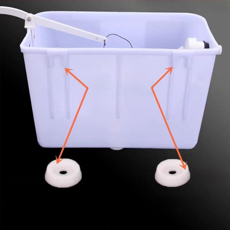 Rankinis plovimo bakelis squat tipo tualetėms — PP medžiaga, rankinis paspaudimo valdymas, gruntinis drenažas, 3/6 L talpa