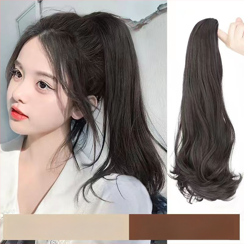 Klipsiga parukas sabaga Baiyao bränd, Grip mudel – veidi lokkis pikk sabaparukas, kõrge temperatuuriga kiud, töötlemise mehhanism